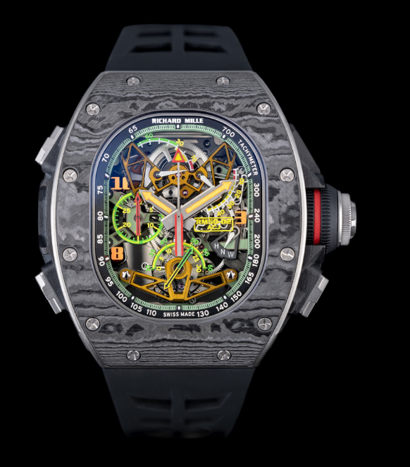 Richard Mille Replica Watch RM 50-02 ACJ Split-Seconds Black Titanium